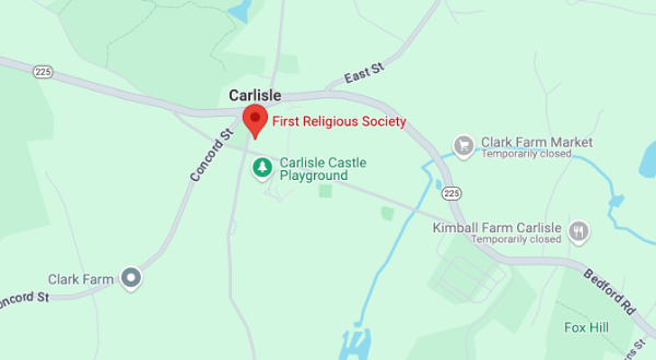 First Religious Society Carlisle Map